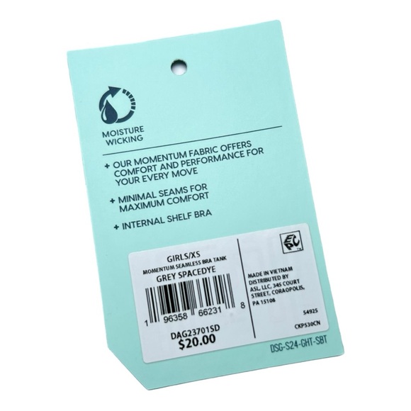 NWT DSG Girls' Momentum Seamless Bra Tank Top - Picture 11 of 11